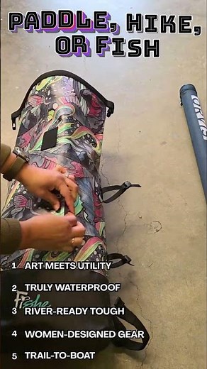 Waterproof Fishing Backpack: River-Ready Roll-Top Dry Bag
