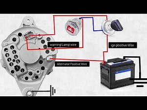 How to Connection Tractor Alternator wiring | Tractor Alternator Wiring | Alternator Wiring Diagram