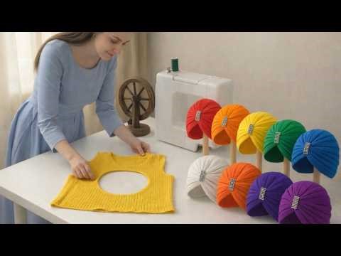 I Turned an Old Sweater Into a Stunning Turban!