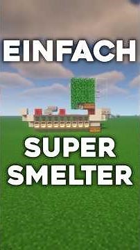 The EASIEST Super Smelter with infinite fuel | automatic Minecraft furnace