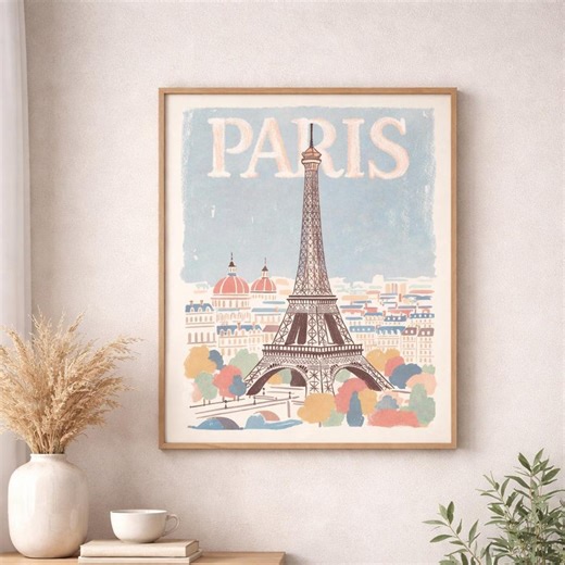 Custom Vintage Travel Poster, Personalized Retro City Print, Digital Download Gift - Etsy