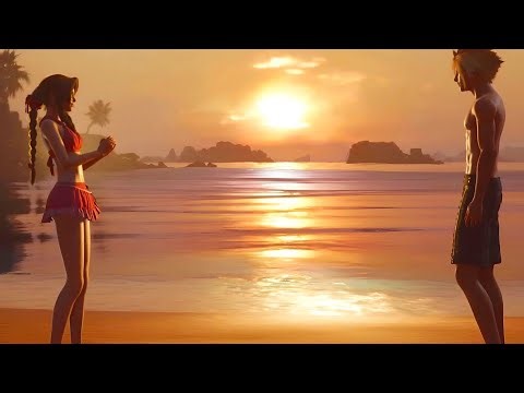 Aerith and Cloud in Heaven 