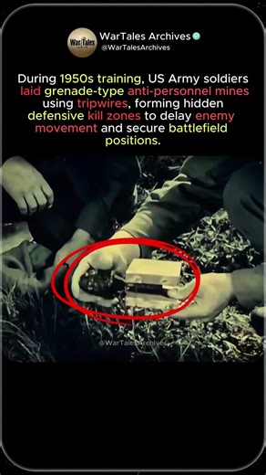 US Army Anti-Personnel Mine Deployment (1950s Training Film)