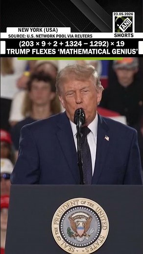 Trump claims to solve ‘genius level mathematical skills’ at midterms election rally in New York City