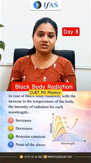 Black Body Radiation | Modern Physics | CUET PG Physics | IFAS