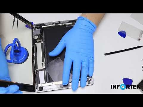 iPad Air 1 A1474 Space Grey Display + Battery replacement change easy way (Reparatur)
