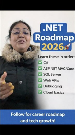 Want to grow as a .NET Developer in 2026? 🚀#premlatatechtalks #shortsfeed #tech ##sqlserver