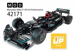 LEGO MOC-202548 42171 Mercedes-AMG F1 W14 E Performance RC MOD for Powered Up Motors (Technic 2024)