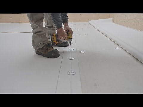 How to mechanically fastened PVC membranes on the field surface of a roof?