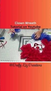 DIY Creepy Clown Wreath #shorts