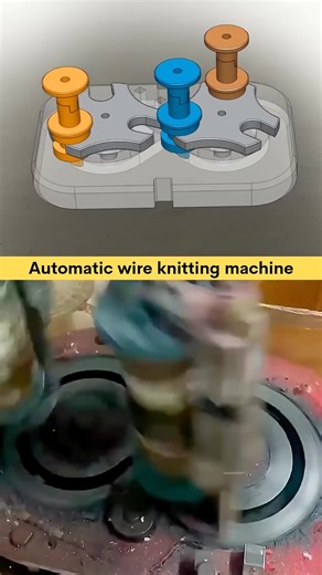 Knitting Machine 🤯✅ #trending #3dcad #cam #solidworks #cad #engineering #mechanism #machinery | Mechanic 3D