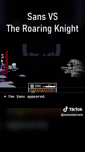 Sans Battles The Roaring Knight in Epic Comedy Showdown