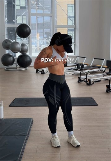 grwm for core cardio day 💞 this core circuit is right out of my Shortcake March Madness Challenge starting on March 2nd!! link is on my page to join 🍰 Products used: @milkmakeup hydrogrip gel stick concealer @Naked Sundays glow balm @essence.cosmetics soft touch bouncy glow @NYX Professional Makeup lip lingerie @elfcosmetics lip balm #coreworkout #gymgrwm @Gymshark