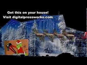 Mr. Grinch Christmas House Projection Sample Video