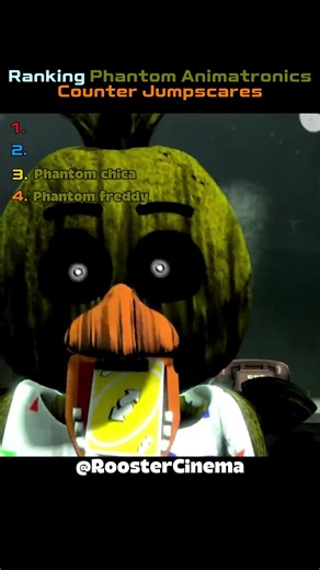 RANKING PHANTOM ANIMATRONICS COUNTER JUMPSCARES #shorts
