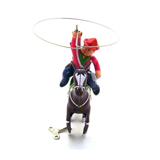 Vintage Tin Wind-up Cowboy on Horse With Lasso, 1980s–90s Toy Factory Collectible Decor - Etsy Canada