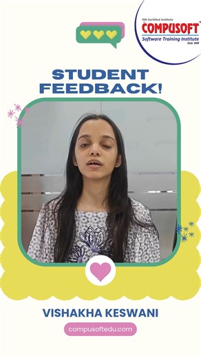 Compusoft Computer Education | Vishakha Keswani Reviews Compusoft | Student Experience & Feedback #VishakhaKeswani #CompusoftReview #TechInsights #SoftwareEvaluation... | Instagram