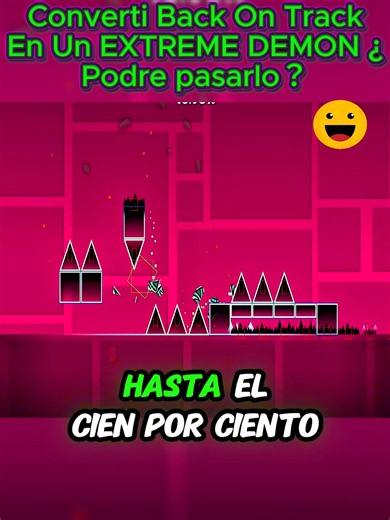 Converti Back On Track En Un EXTREME DEMON ¿Podre pasarlo？P2#GeometryDash #ExtremeDemon #BackOnTrack #Gaming #GD #GeometryDashEspañol #ImpossibleLevel #Gameplay #Reto #Shorts 🎮💀#game #games #gameplay #gamers #geometrydash