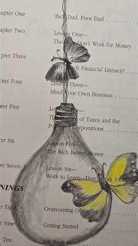 Butterfly on Light Bulb Sketch🦋💡#ButterflyArt#LightBulbIdea #CreativeSketch#OldBookArt #VintagePaper