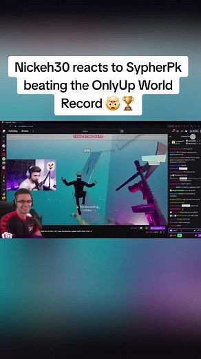 Nickeh30 reacts to SypherPk beating the OnlyUp World Record 🤯🏆(Part 1) #nickeh30 #fortnite #onlyup #worldrecord #fyp