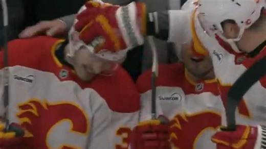 Flames’ Kuznetsov buries first NHL goal with long wrister