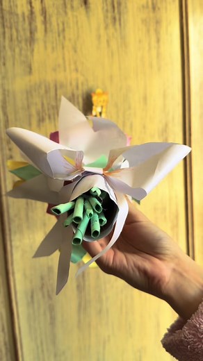 Como fazer buquê de flores de papel para Dia dos Namorados