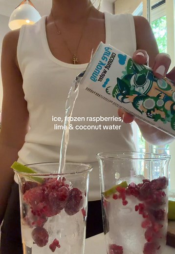 Frozen Raspberry Lime Coconut Water Recipe