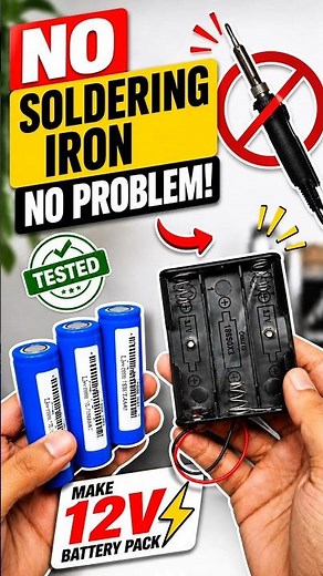How to Make a 12V Battery Pack Without Soldering