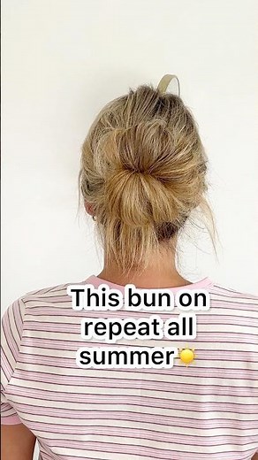 This messy bun on repeat this summer ☀️