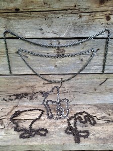 Vintage Rusty Saw Chain. Straight 107 Cm, Original - Ring - Etsy