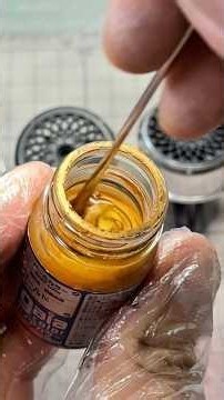 The finish of gold paint changes depending on how many coats you apply, so try experimenting to c...