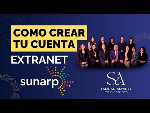 COMO CREAR TU CUENTA EXTRANET SUNARP