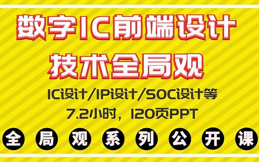 02【爱芯人】数字IC Design技术全局观/ASIC/SOC/VLSI