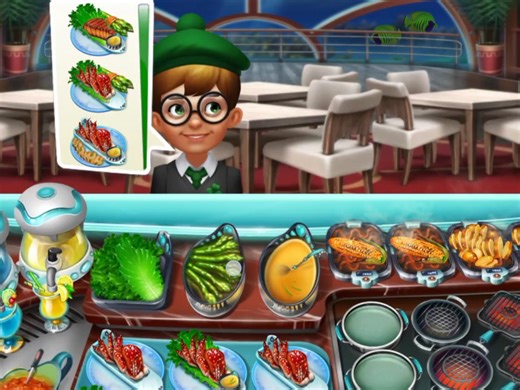 【烹饪发烧友/Cooking Fever】圣帕德里克节专题。海鲜餐厅 第35关。各类食品随机搭配，眼跟手跟脑的挑战。