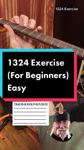Guitar Exercise: The 1324 Method for Beginners