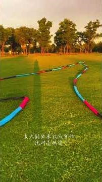 Burning fat, flying kite, summer sunset workout