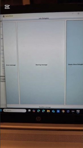 JOptionPane #java #awt #swing