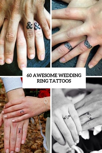 Best wedding ring tattoo designs | Honestweddingadvice.com