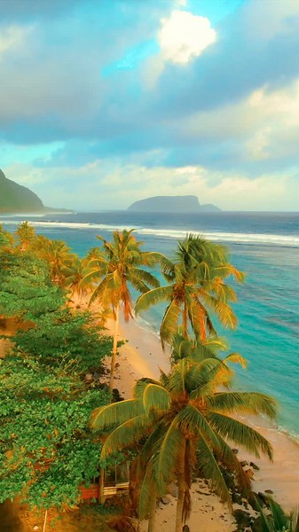 Celebratory Reel at Beautiful Upolu Beach in Samoa