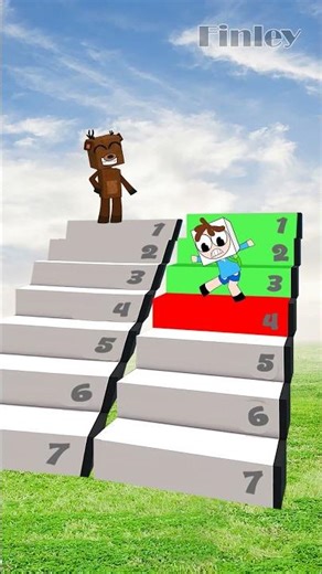 Stairway Showdown 💥🪜 The Battle for the High Ground! 😱 | Minecraft Parody