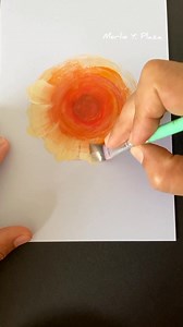 Soft and Stunning Peony - Acrylic Flower Painting #acrylic #acrylicpainting #floralpainting #beginner #onestrokeart #flowerart #brushtechnique #peony | MB.Plaza Art