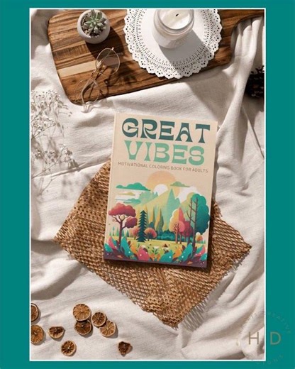 Great Vibes Motivational Coloring Book