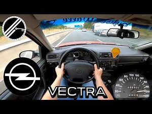Opel Vectra A 1.6 i 75 PS Top Speed Drive On German Autobahn With No Speed Limit POV