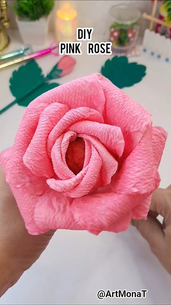 How to make Paper Rose | flower from paper #craft #shorts #flower #rose