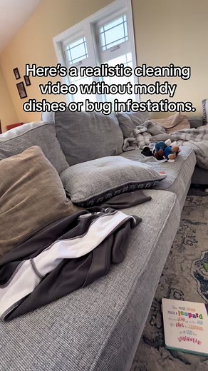 I get it, my house can be messy, i have 3 kids, and my house is constantly covered in toys. This is just one day one my kids completely distroyed my living room amd will probably do it again later. However, theres no moldy food or bugs crawling around. Kids deserve a clean and safe home, do better for them. #housecleaning #messyhouse #cleantok