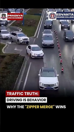 The Zipper Merge Test: Why Indian Roads Fail Where China and Metros Succeed