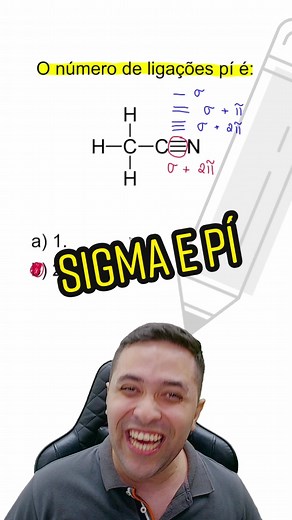 Ligação sigma e pí! #profgabrielcabral #AprendanoTikTok #enem #química...
