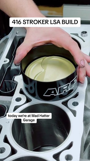 This is a 416ci LSA engine utilizing a Callies Dragon Slayer crankshaft, Callies Ultra Steel I-beams Rods and JE Ultra Pistons, CNC Heads with Inconel Valves, 10.1:1 Compression and force fed by a 2650 Supercharger. #lsx #ctsv #v8 #supercharger