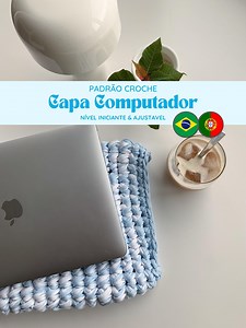 Crochet Laptop Cover Pattern - Easy for Beginners, Adjustable and Stylish With Tutorial in Portuguese With Photos - Etsy Australia