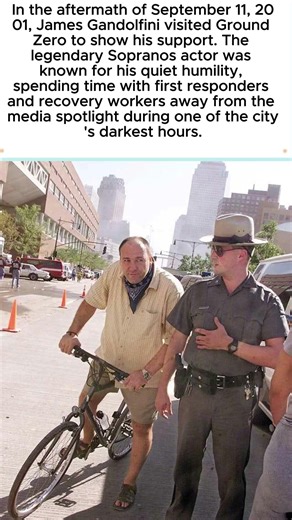 James Gandolfini at Ground Zero Following September 11, 2001